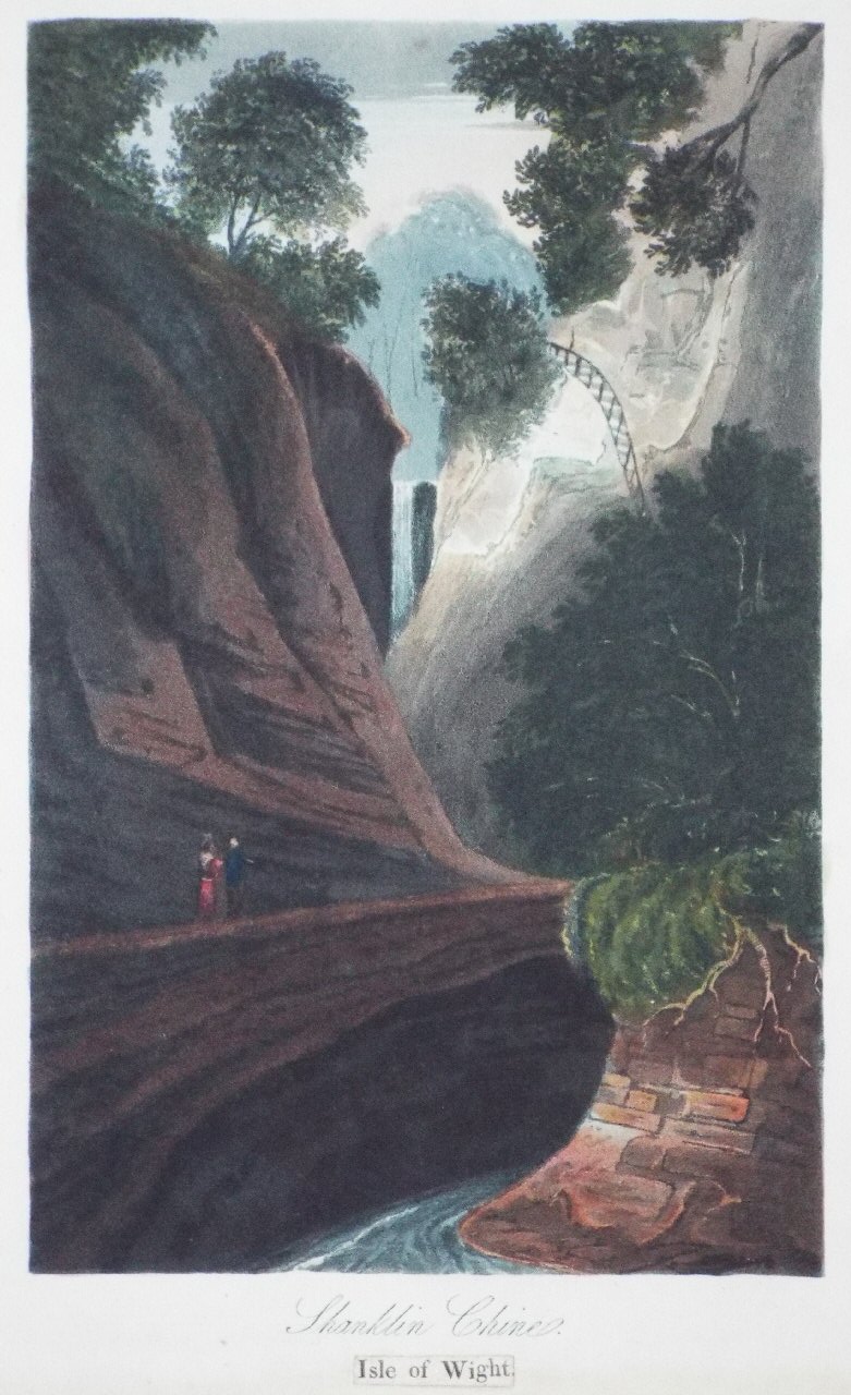 Aquatint - Shanklin Chine, Isle of Wight.